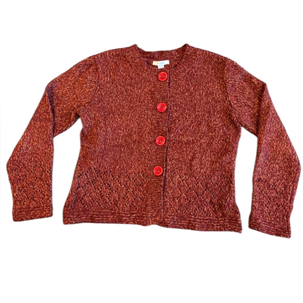 Vintage Y2K Dressbarn‎ Marled Knit Cardigan – Size L